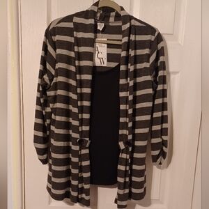 American City Wear Cardigan and Top